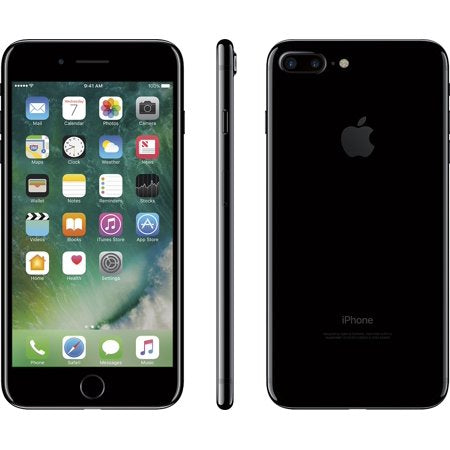 Restored Apple iPhone 7 Plus 128GB, Jet Black - Unlocked GSM (Refurbished), Jet Black