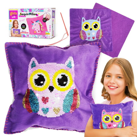 Lucyzero Birthday Crafts Gifts for 6 7 8 Year Old Girls Gifts Surprise Soft Kid Toys for 4 5 6 7 Year Olds Kids Sewing Kits For Girls KIids' Craft Kits for Kids Arts and Crafts for Kids Age 5 6 7 8, Owl