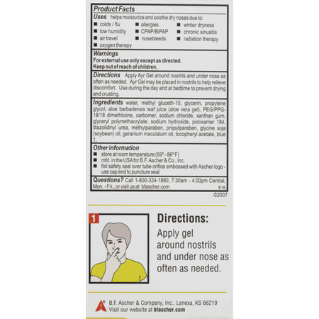 Ayr Saline Nasal Gel With Aloe .5 Oz, 3-Pack