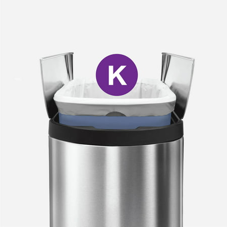 simplehuman Code K Custom Fit Drawstring Trash Bags in Dispenser Packs, 100 Count 35-45 Liter / 9.3-12 Gallon, White