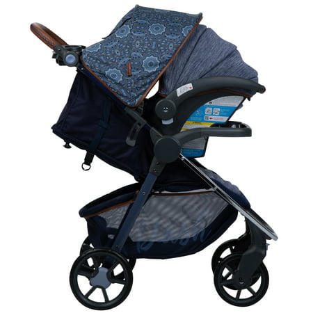 Monbebe Dash Travel System Stroller and Infant Car Seat, BohoBoho Blue,