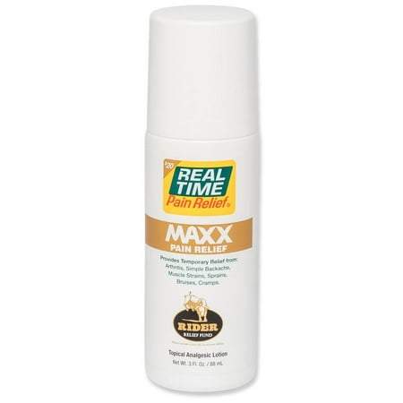 Real Time Pain Relief Maxx 3oz Roll On, 3 oz Roll On