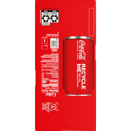 Coca-Cola Soda Soft Drink, 12 fl oz, 24 Pack