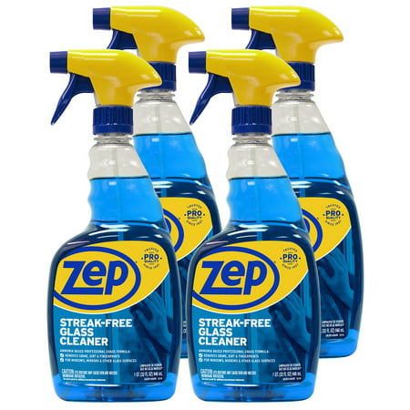 Zep Streak-Free Glass Cleaner 32 Ounce ZU112032 (Case of 4), Pack of 4