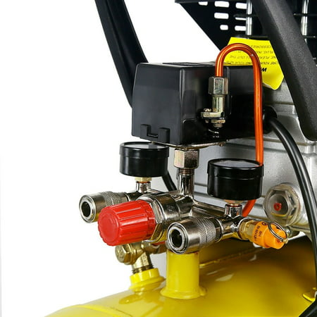 10 Gallon Air Compressor 3.5HP Horizontal Compressor Oil-Lubricated, Yellow