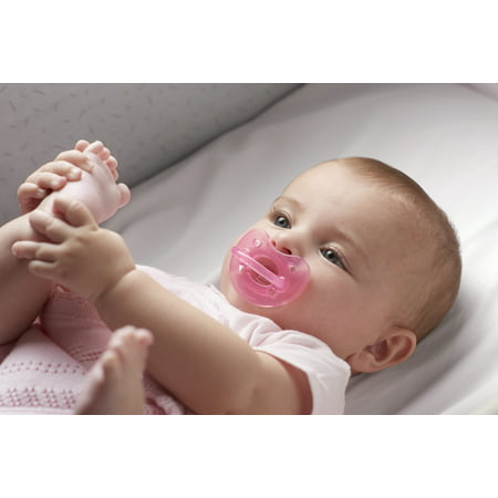 Chicco PhysioForma Silicone One-Piece Orthodontic Pacifier 0-6m Pink 2pkPink,