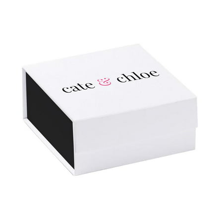 Cate & Chloe Millie 18K White Gold Earrings with Crystals, Stud Earrings for Women, Girls, Jewelry Gift for Any OccasionRose Gold,