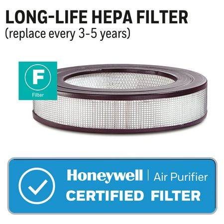 Honeywell True HEPA Air Purifier, Airborne Allergen Reducer for Large Rooms (390 sq ft), White - Wildfire/Smoke, Pollen, Pet Dander, and Dust Air Purifier, 50250-S