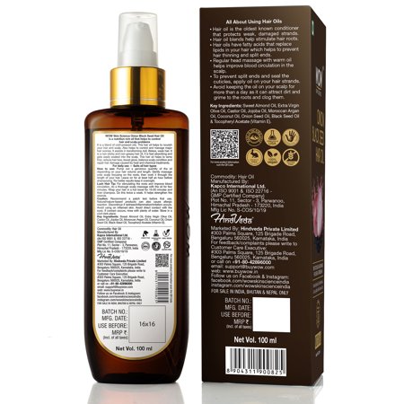 WOW Skin Science Red Onion Extract & Black Seed Hair Oil, 3.38 fl oz