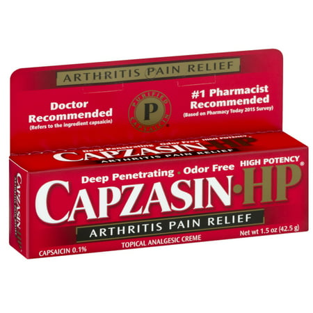 Capzasin - Hp Arthritis Pain Relief Cream, High Potency Formula - 1.5 Oz