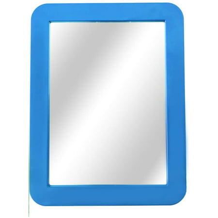 Gara Blue Easy to Mount Magnetic Selfie Mirror for Work, School, Gym Lockers | 1 Pack, Blue