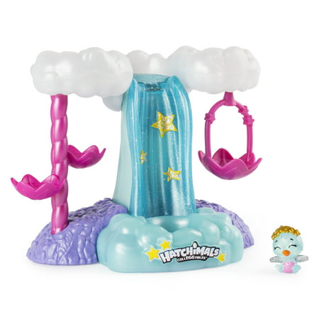 Hatchimals CollEGGtibles, Waterfall Playset with Lights and an Exclusive Season 4 Hatchimals CollEGGtible, for Ages 5 and up