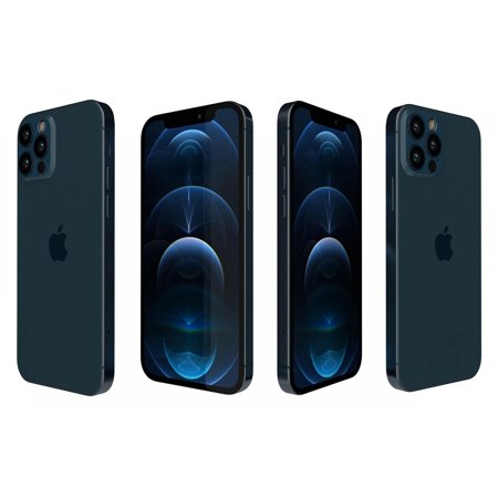 Apple iPhone 12 Pro Unlocked (CDMA + GSM) 128GB Pacific Blue | Refurbished C | Cell Phones