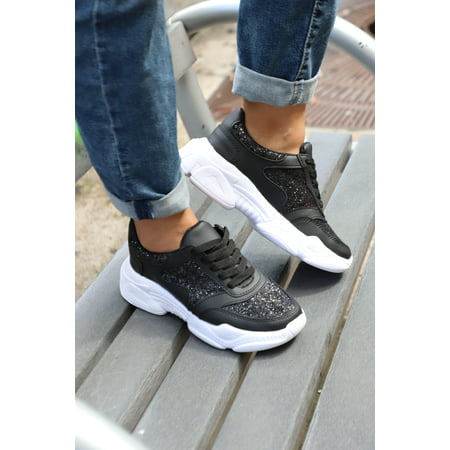 Maker's Shoes Comfy Lightweight SneakersBlack,