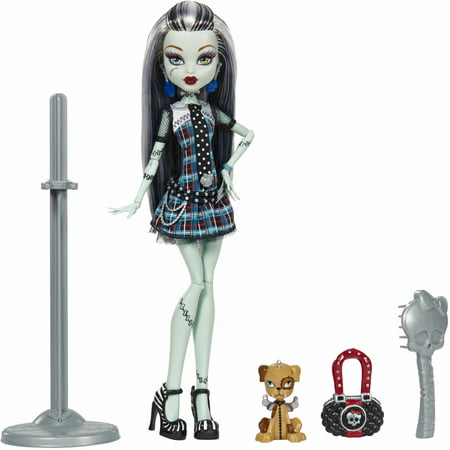Monster High Frankie Stein Reproduction Doll with Doll Stand & Accessories, New 2022