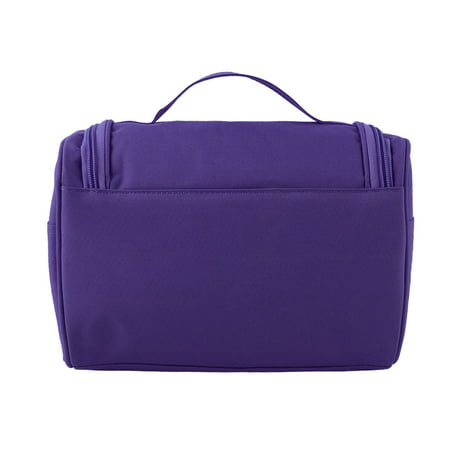 PiccoCasa Travel Toiletry Cosmetic Bag Hanging Makeup Storage Organizer, PurplePurple,