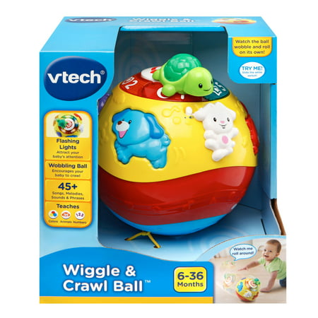 VTech Wiggle and Crawl Ball With Animal Friends Encourages Motor Skills