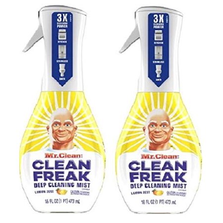 Clean Freak Deep Cleaning Mist Multi-Surface Spray Lemon Zest Scent Starter Kit (2 Count)