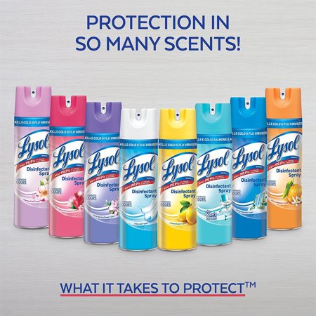Lysol All-Purpose Cleaners Spray, Crisp Linen Scent, 19 Ounce, 3 Count