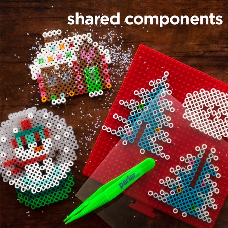 Perler Advent 12 Days of Crafting Fusible Bead Kit, Ages 6 and up, 12 Holiday Projects