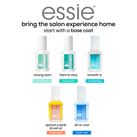 essie nail care, 8-free vegan, clear base coat, Here To Stay, 0.46 fl ozhere to stay,