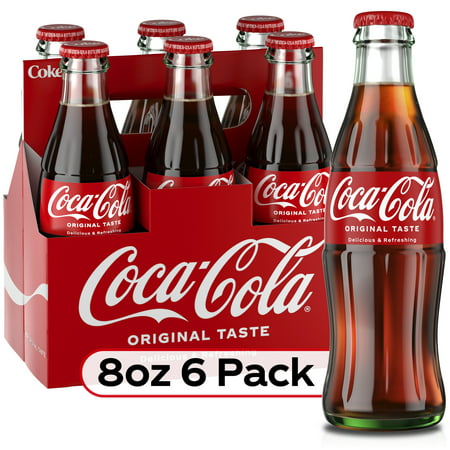 Coca-Cola Soda Soft Drink, 8 fl oz, 6 Pack