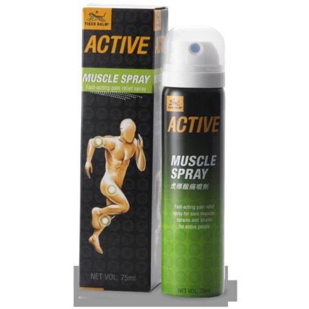 Tiger Balm Muscle Spray, Active, Pain Relieving, Box