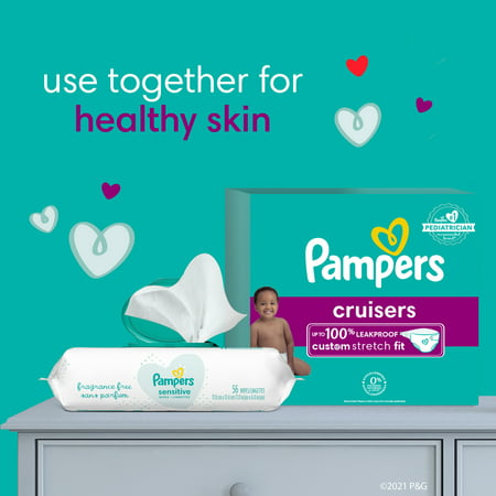Pampers Cruisers Diapers (Choose Size and Count), Size 3
