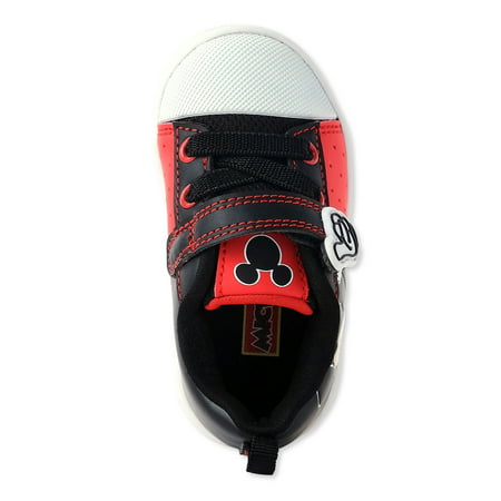 Disney's Mickey Mouse Baby Boys Court Sneakers, Sizes 2-6Black,