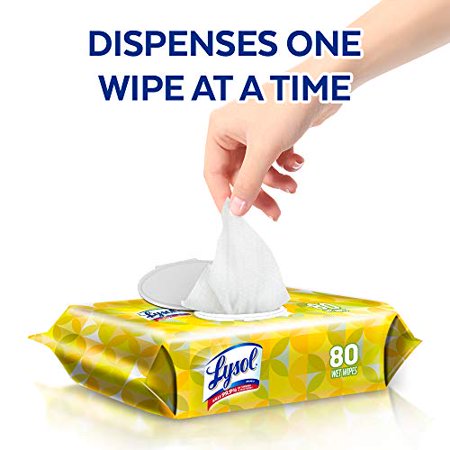 Lysol Disinfecting Handi-Pack Wipes, Lime Blossom, 480 Count