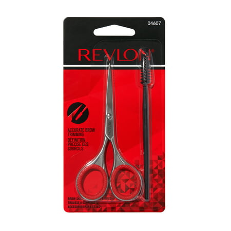 Revlon Satin Finish Eye Lash And Brow Spiral Brush Wand With Trimmer Tools BundleNatural,
