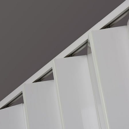 Spectrum Oakmont White PVC Folding Door Fits 48"Wide x 80"HighWhite,
