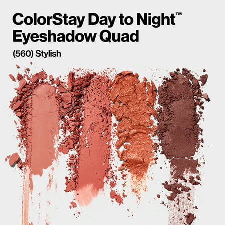 Revlon ColorStay Day to Night Eyeshadow Quad, 560 Stylish, 0.16 ozStylish,