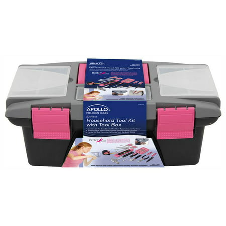 Apollo Precision Tools DT9773P 53-Piece Tool Kit with Box Pink