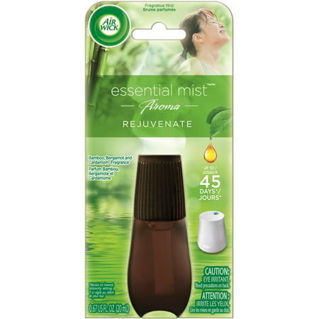 Air Wick Essential Mist Refill, 1 ct, Rejuvenate, Essential Oils Diffuser, Air Freshener, Aromatherapy