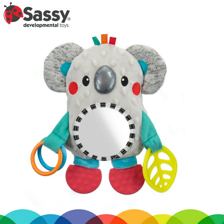 Sassy Koala Mirror Sensory Hanging Stroller Baby Toy - 0+ Months