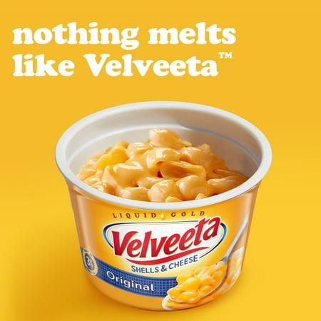 Velveeta Shells and Cheese Original Macaroni and Cheese Cups Easy Microwaveable Dinner, 8 ct Pack, 2.39 oz Cups, NA, NA