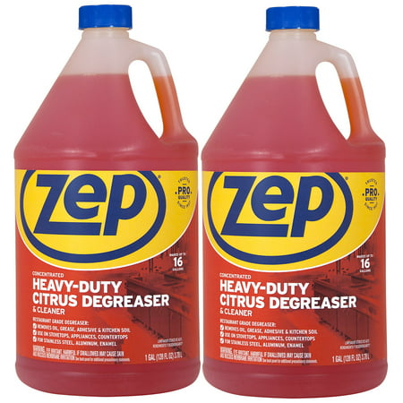 Zep Citrus Heavy-Duty Degreaser and Cleaner ZUCIT128 128 ounce (Pack of 2), Pack of 2