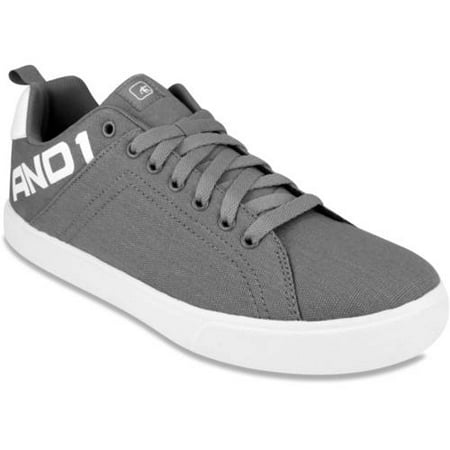 AND1 Men's Fundamental Low Top Lace Up Shoe, Gray, 11
