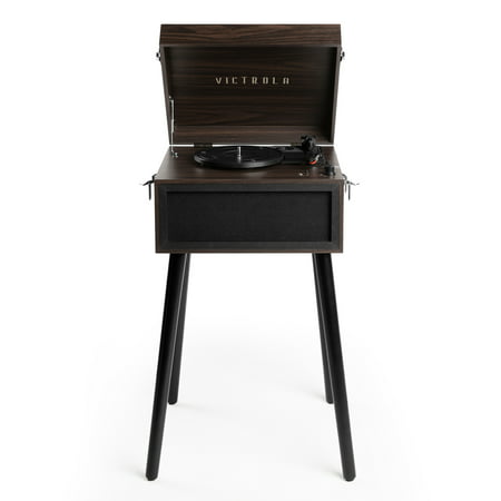 Victrola Liberty Bluetooth Record Player Stand with 3-Speed Turntable (Espresso), Espresso
