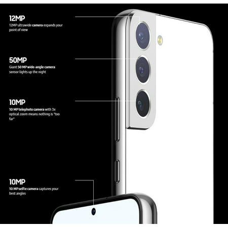 Open Box Samsung Galaxy S22 5G 128/256GB SM-S901U1 (US Model) Unlocked Cell Phones - All Colors, Black