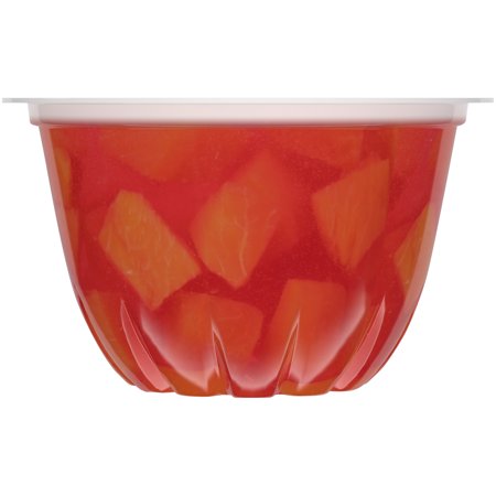 Dole Fruit Bowls Peaches in Strawberry Gel, 4.3 Oz Bowls, 4 Cups of Fruit