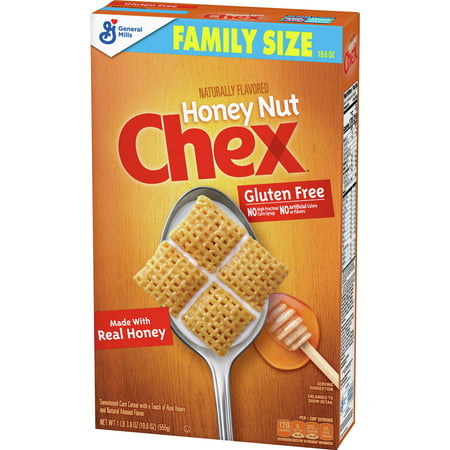 Honey Nut Chex Breakfast Cereal, Gluten Free, 19.6 oz