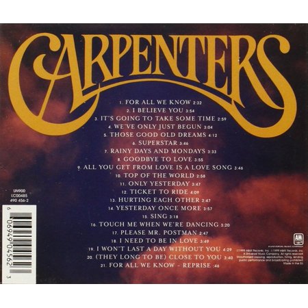 Carpenters - Singles 1969-1981 - CD