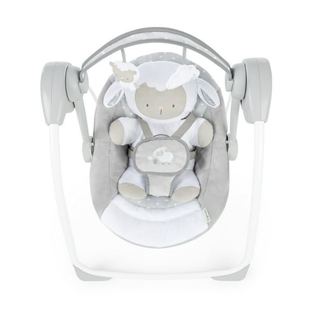 Ingenuity Soothe 'n Delight 6-Speed Portable Baby Swing with Music - Cuddle Lamb (Unisex)Cuddle Lamb,