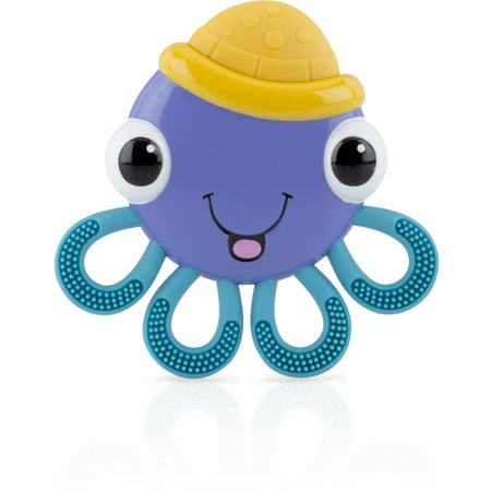 Nuby Vibe-eez Soothing Teether, OctopusPurple,