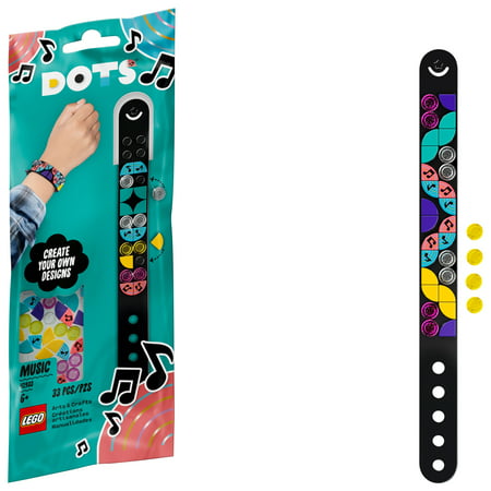 LEGO DOTS Music Bracelet 41933 DIY Craft Bracelet Kit to Encourage Self-Expression (33 Pieces)