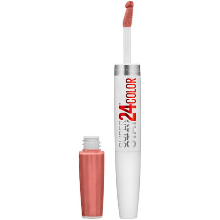 Maybelline Super Stay 24 2-Step Liquid Lipstick Makeup, Committed Coral, 1 kitCommitted Coral,