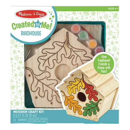 Melissa & Doug Created by Me! Birdhouse Build-Your-Own Wooden Craft Kit