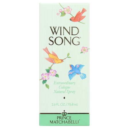 Prince Matchabelli Wind Song Cologne Spray for Women, 2.6 Oz Full Size